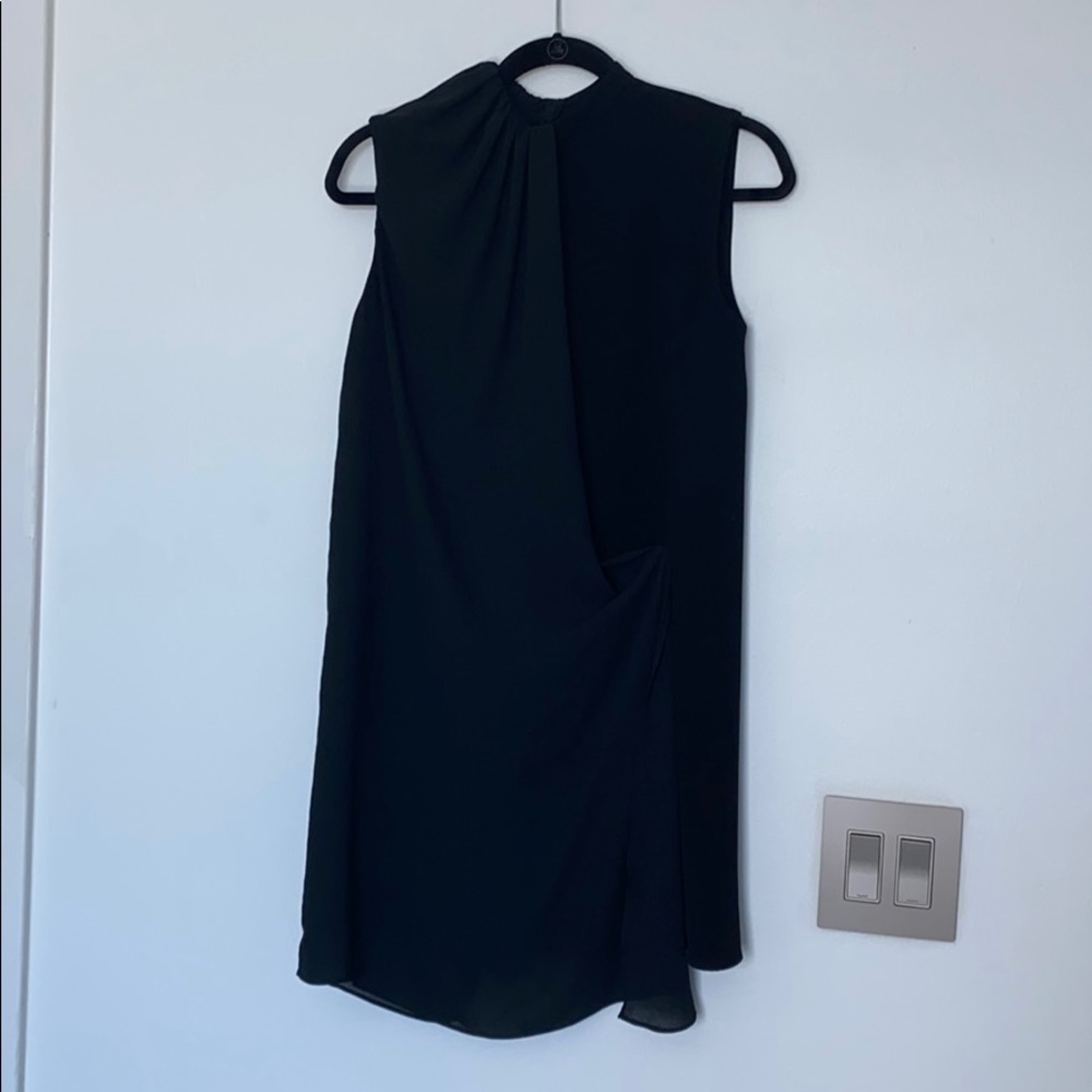 Black midi dress
